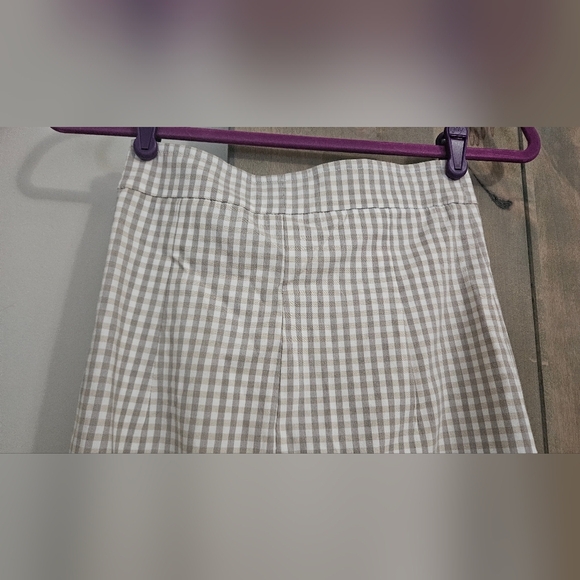 AVENUE MONTAIGNE Checkered Pull On Stretch Midi Skirt. Size 0 NWT - Picture 7 of 12